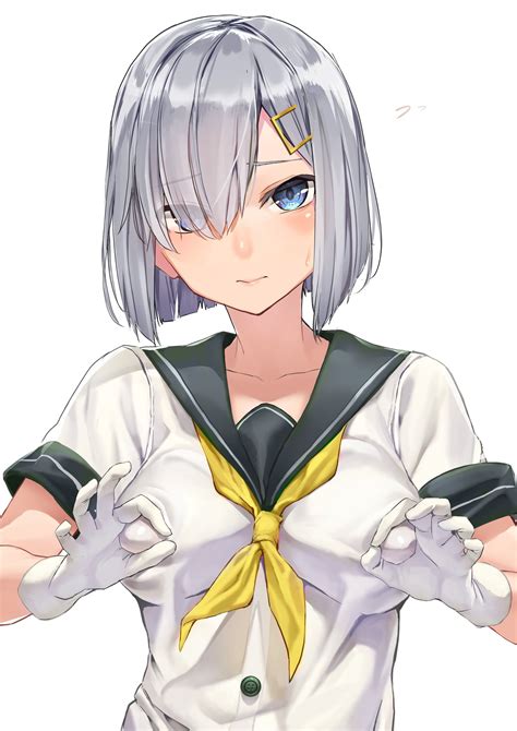 short haired anime characters|short gray hair anime girl.